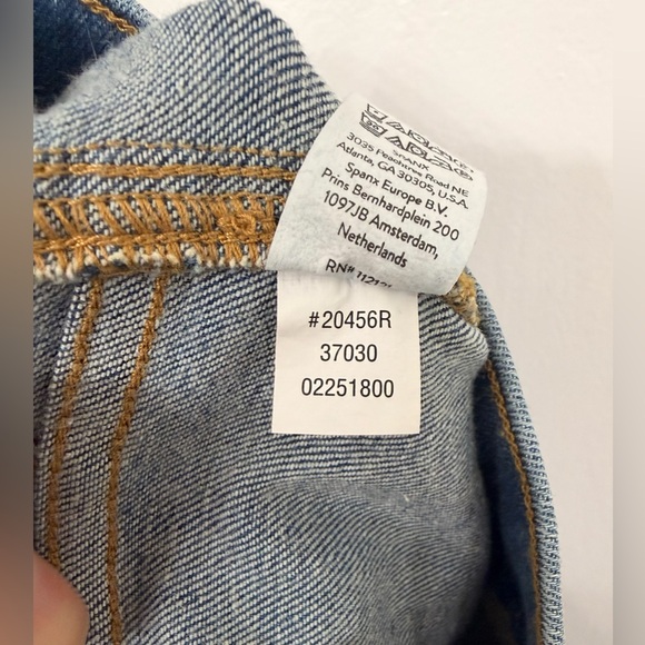 Spanx Flare Jeans Vintage Indigo Blue Size Medium - Picture 5 of 6